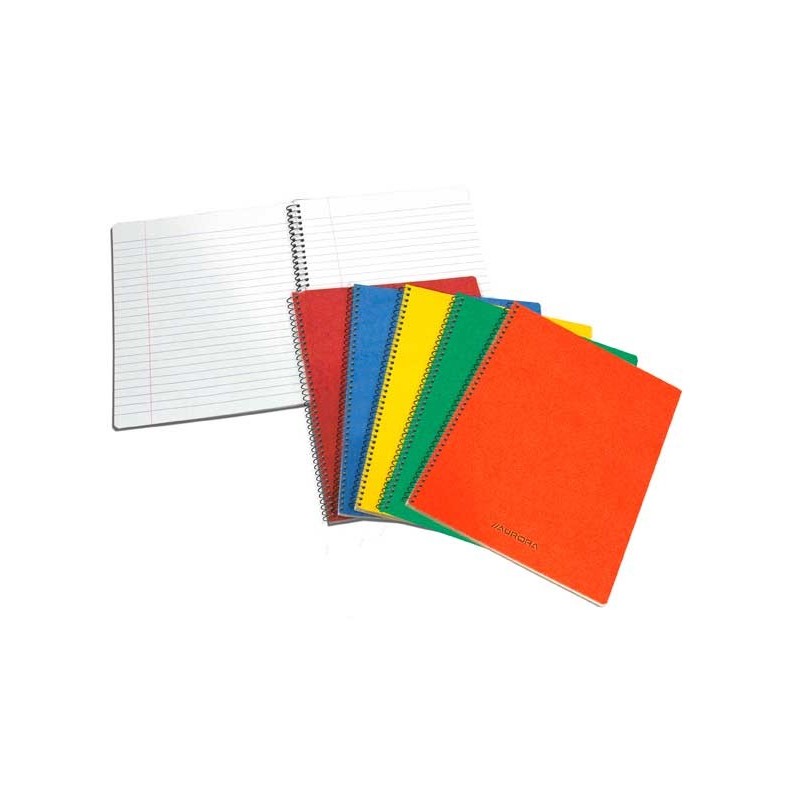 Caiet cu spirala, A4, 60 file - 80g/mp, coperti carton cretat, AURORA - dictando