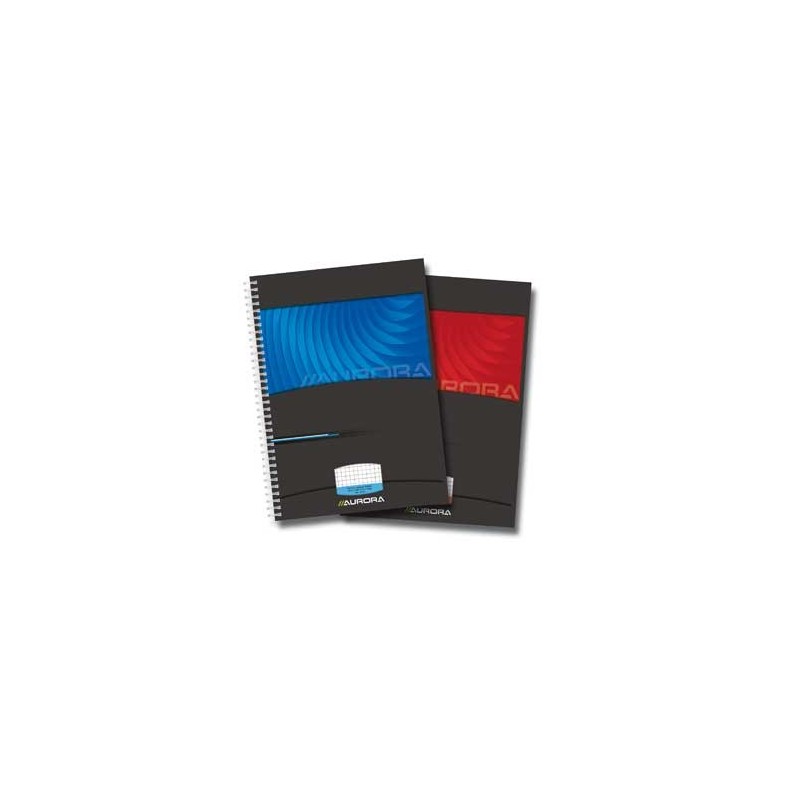 Caiet cu spirala, A4, 50 file - 90g/mp, coperti carton lucios, AURORA Mano - matematica