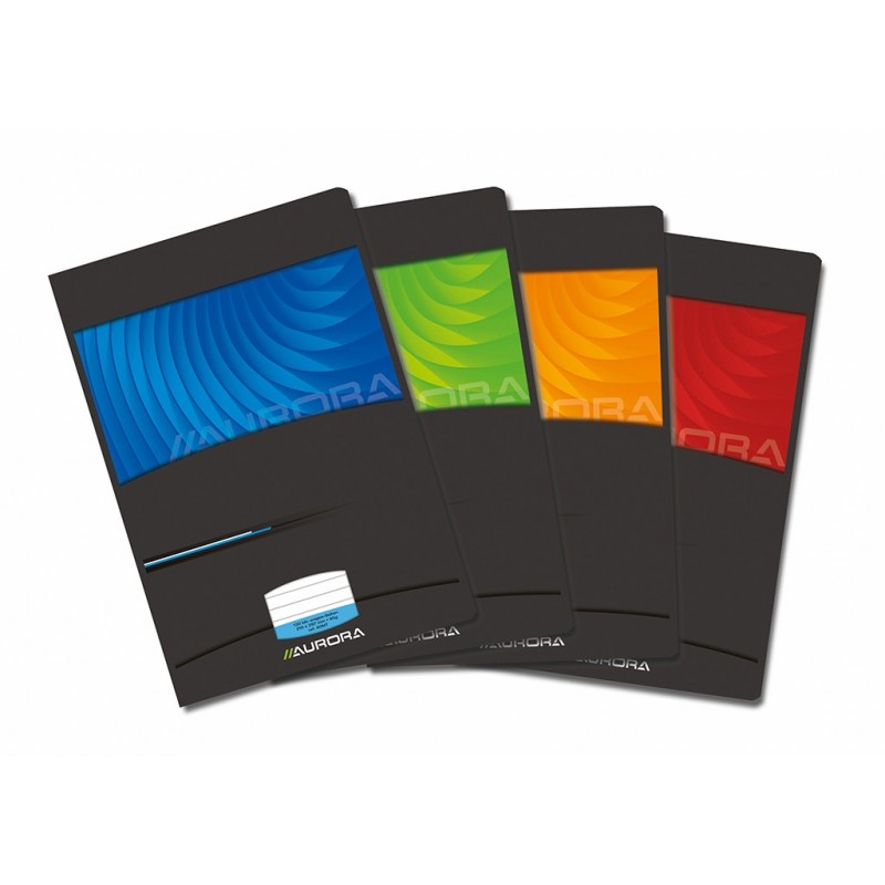 Caiet A4, 60 file - 90g/mp, liniat stanga, coperta carton lucios, AURORA Mano - dictando