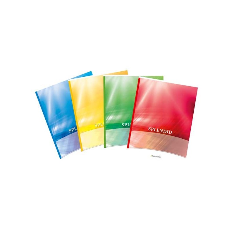 Caiet A4, 60 file - 80g/mp, liniat stanga, coperta carton color laminat, AURORA Splendid - dictando