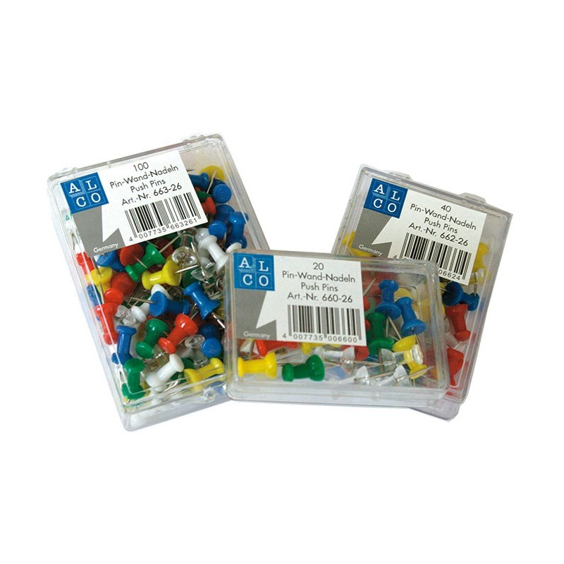 Pioneze panou pluta, 40/cutie, ALCO - asortate