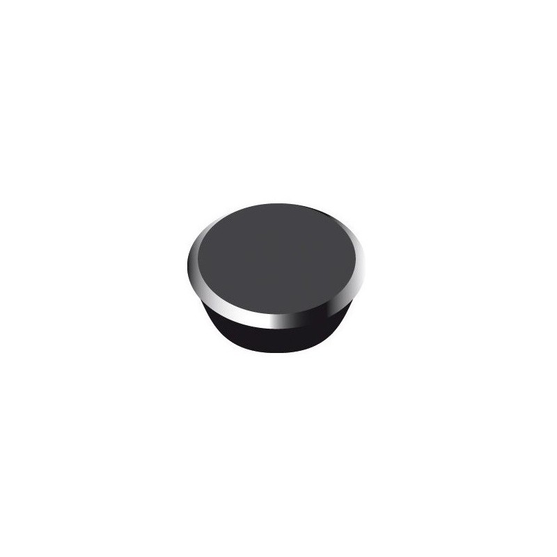 Magneti 13mm, 10/cutie, ALCO - negru
