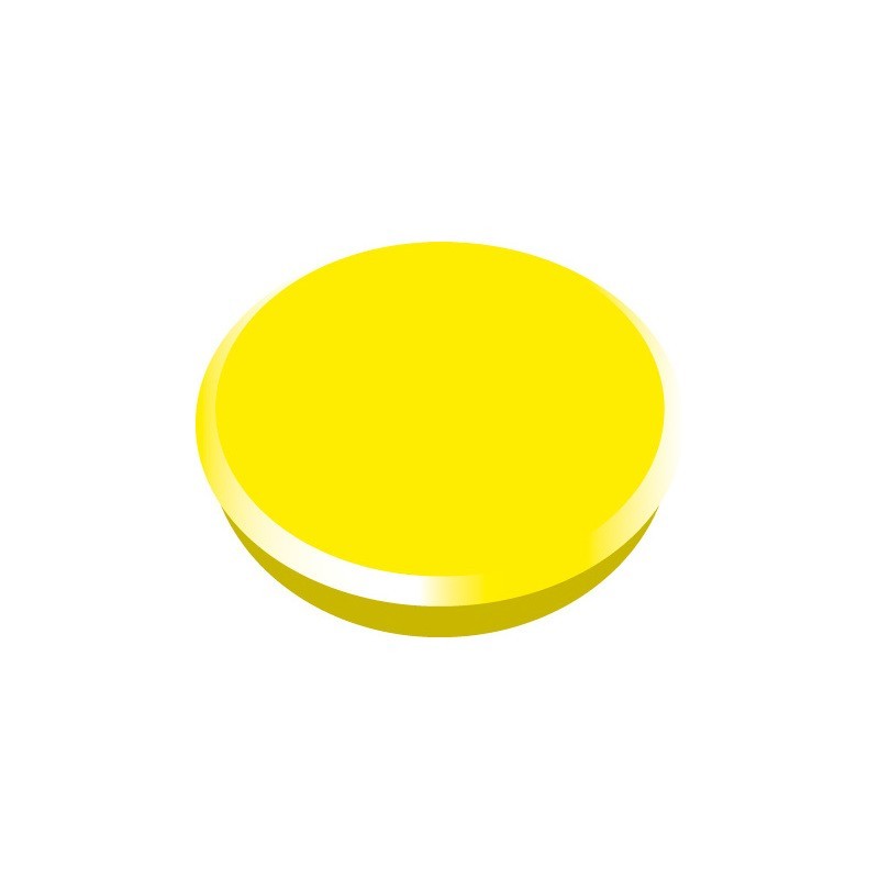 Magneti 24mm, 10/cutie, ALCO - galben