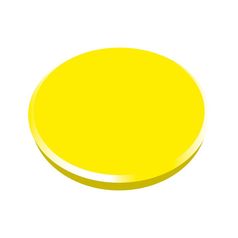 Magneti 32mm, 10/cutie, ALCO - galben