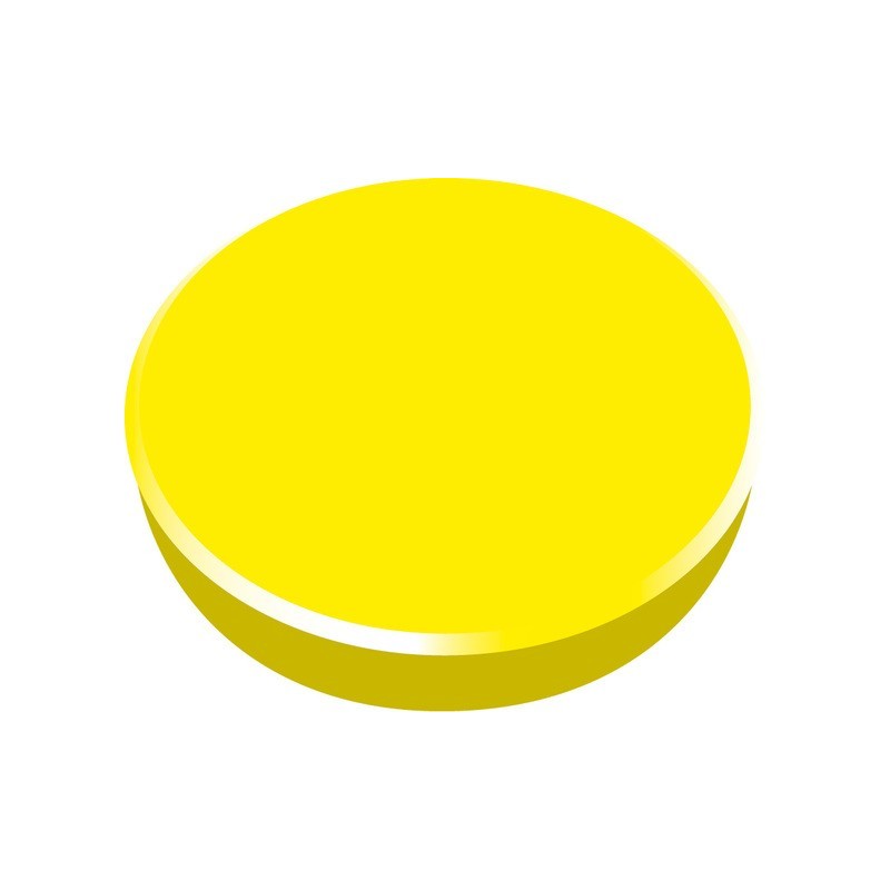 Magneti 38mm, strong, 10/cutie, ALCO - galben