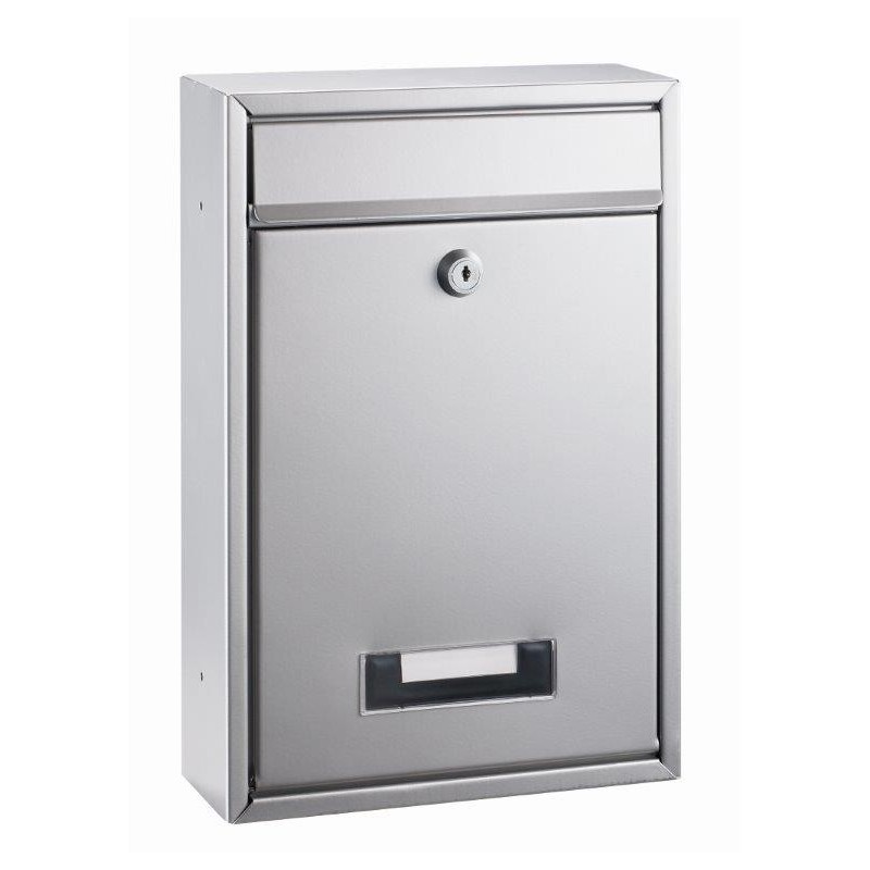 Cutie postala metalica, dimensiuni 32 x 21.5 x 8.5cm, ALCO - argintie
