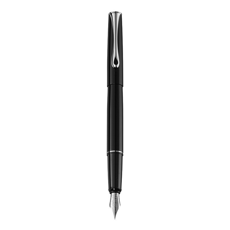 DIPLOMAT Esteem - Black Lacquer - stilou cu penita M, din otel inoxidabil