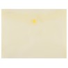 Mapa PP protectie documente A5 landscape, inchidere cu capsa, 10/set, DONAU - galben transparent