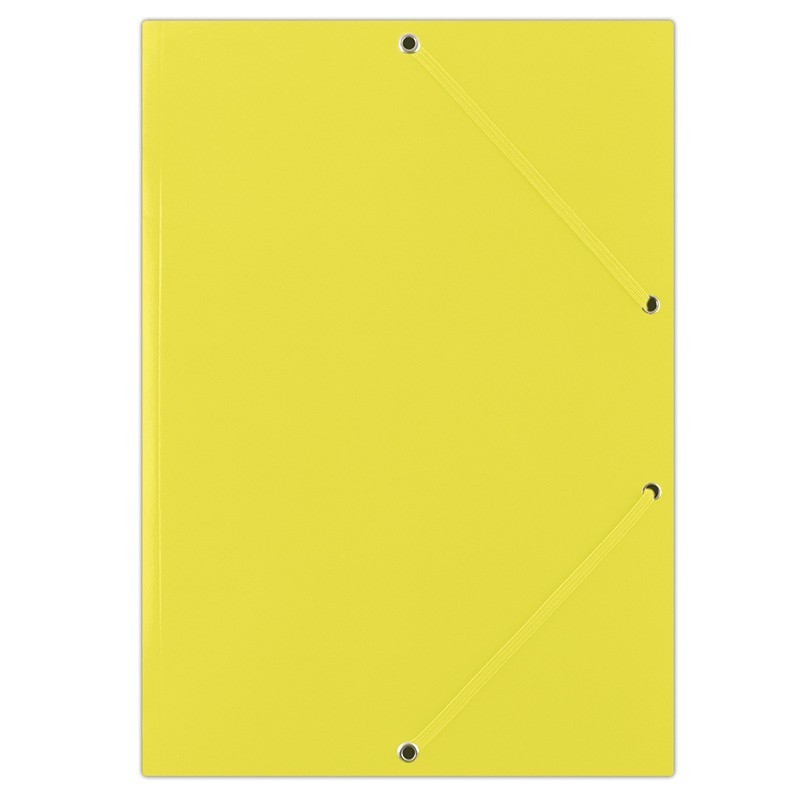 Mapa din carton plastifiat, cu elastic pe colturi, 400gsm, DONAU - galben