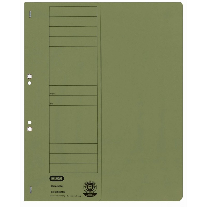 Dosar carton cu capse 1/2 ELBA - verde