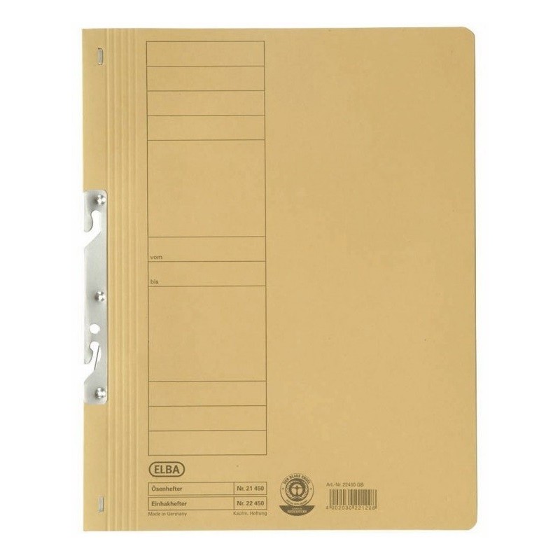 Dosar carton incopciat 1/1 ELBA - galben