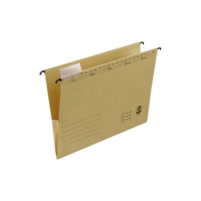 Dosar suspendabil cu burduf si eticheta , bagheta metalica, ELBA 3300 - kraft