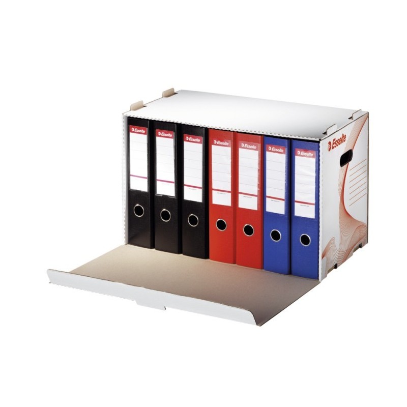 Container arhivare ESSELTE Standard, bibliorafturi, deschidere laterala