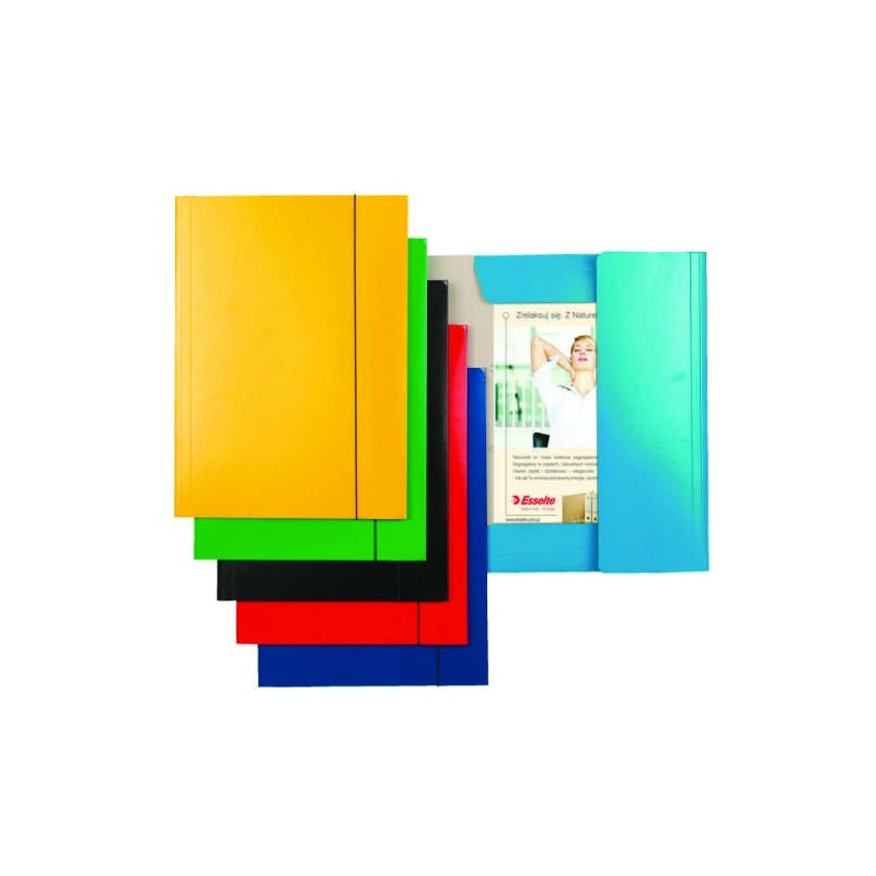 Mapa ESSELTE Economy din carton cu elastic - galben