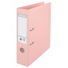 Biblioraft ESSELTE No. 1 Power, A4, plastifiat PP/PP, margine metalica, 75 mm - culoarea piersicii