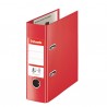 Biblioraft ESSELTE No. 1 Power, A5, plastifiat PP/PP, margine metalica, 75 mm - Vivida rosu