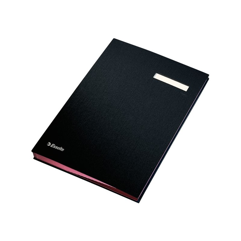 Mapa pentru semnaturi cu separatoare, 20 file, ESSELTE - negru