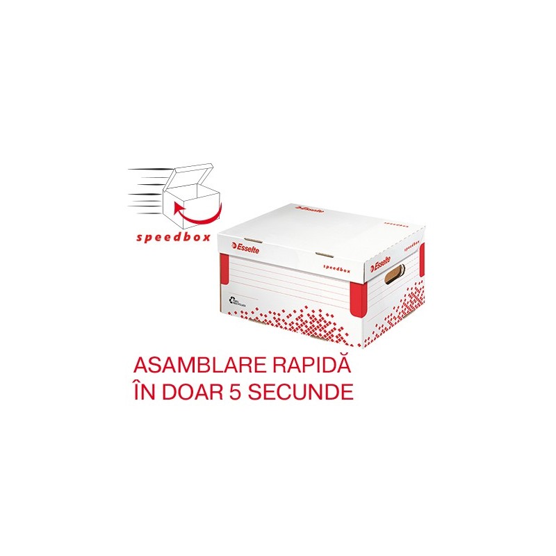 Cutie de arhivare ESSELTE Speedbox cu capac, A4