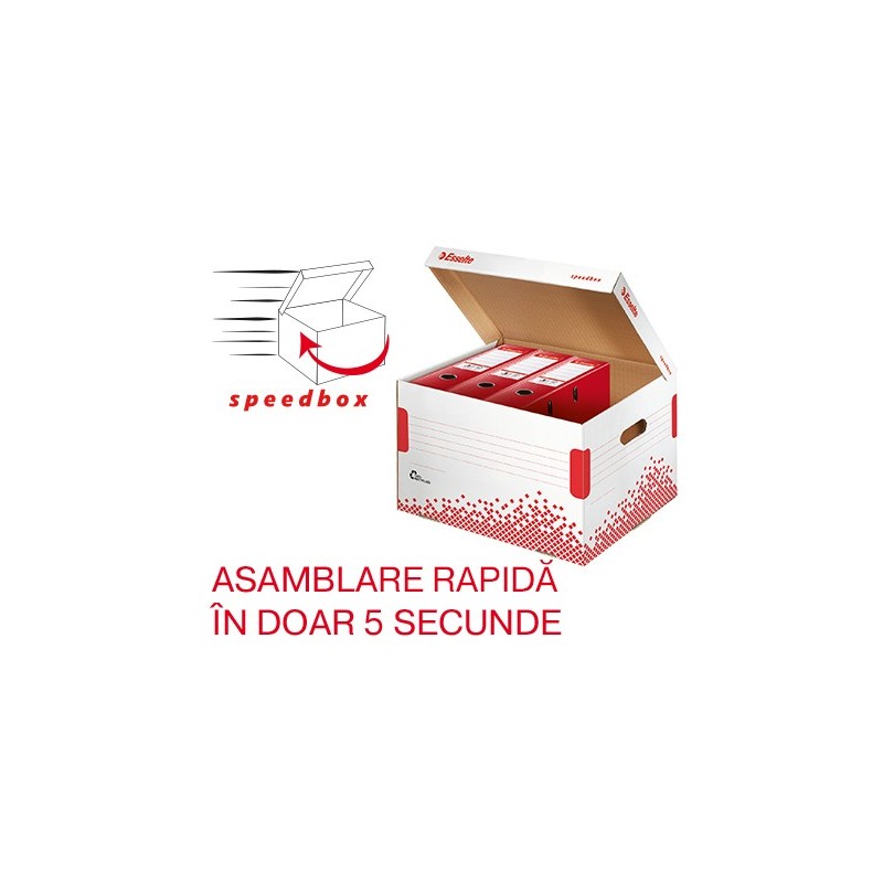 Container de arhivare ESSELTE Speedbox pentru bibliorafturi