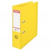 Biblioraft ESSELTE No. 1 Power, A4, plastifiat PP/PP, margine metalica, 75 mm - Vivida galben