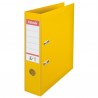 Biblioraft ESSELTE No. 1 Power, A4, plastifiat PP/PP, margine metalica, 75 mm - galben