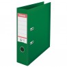 Biblioraft ESSELTE No. 1 Power, A4, plastifiat PP/PP, margine metalica, 75 mm - verde