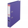 Biblioraft ESSELTE No. 1 Power, A4, plastifiat PP/PP, margine metalica, 50 mm - mov