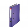 Biblioraft ESSELTE Economy, A4, plastifiat PP, margine metalica, 50 mm - mov