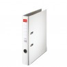 Biblioraft ESSELTE Economy, A4, plastifiat PP, margine metalica, 50 mm - alb