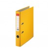 Biblioraft ESSELTE Economy, A4, plastifiat PP, margine metalica, 50 mm - galben