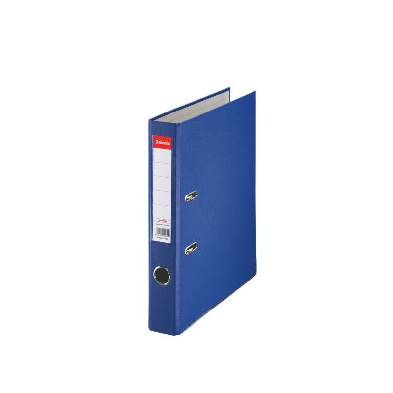 Biblioraft ESSELTE Economy, A4, plastifiat PP, margine metalica, 50 mm - albastru