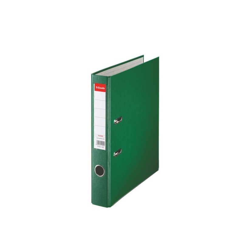 Biblioraft ESSELTE Economy, A4, plastifiat PP, margine metalica, 50 mm - verde