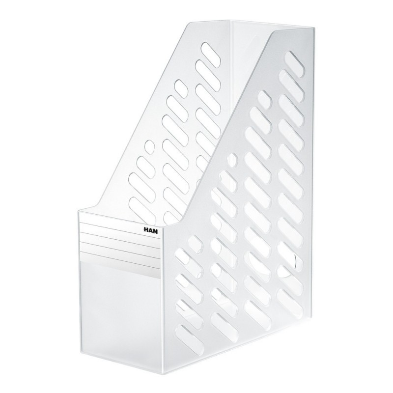 Suport vertical plastic pentru cataloage HAN Klassik XXL - transparent gri