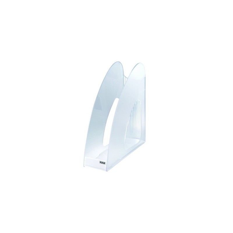 Suport vertical plastic pentru cataloage HAN Twin - transparent cristal