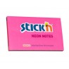 Notes autoadeziv 76 x 127 mm, 100 file, Stick"n - roz neon