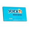 Notes autoadeziv 76 x 127 mm, 100 file, Stick"n - albastru neon