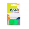 Film index autoadeziv 45 x 25mm, 50 file/set, cu dispenser, Stick"n Pop-up - verde