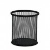 Suport metalic Mesh, pentru instrumente de scris, forma rotunda, Q-Connect - negru