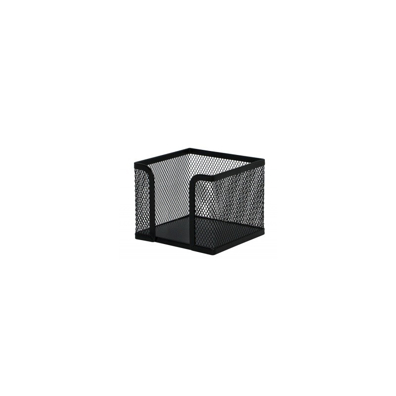 Suport metalic Mesh, pentru cub notite, Q-Connect - negru