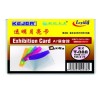 Buzunar PVC, pentru ID carduri, 105 x 74mm, orizontal, 10 buc/set, KEJEA - margine transp. color