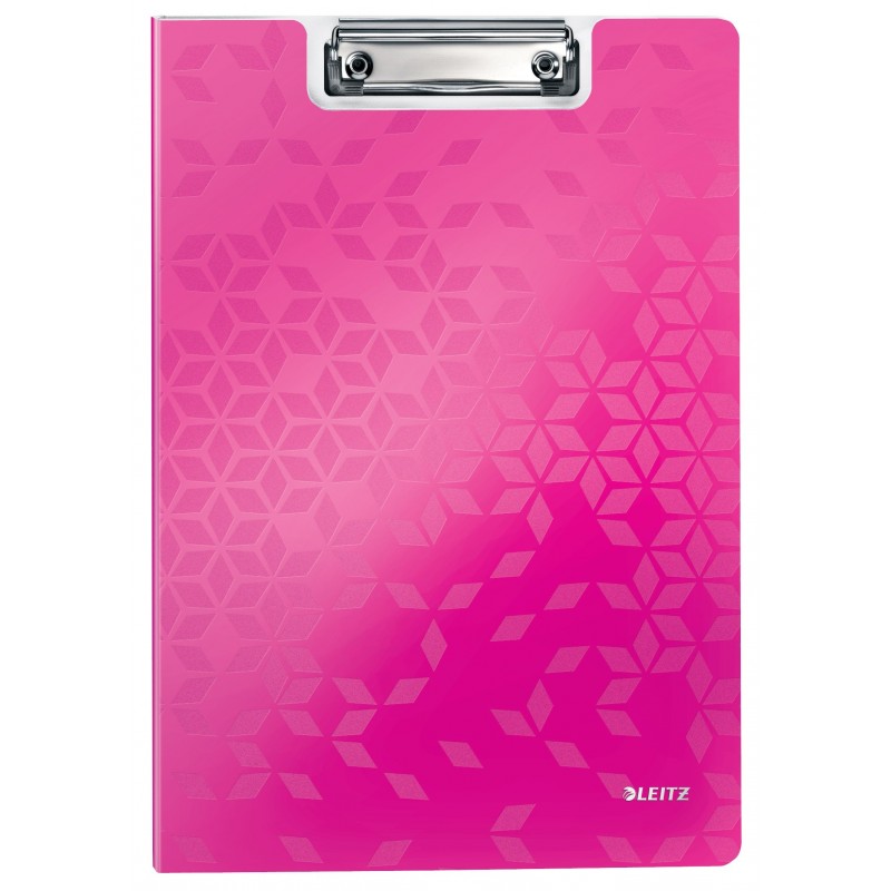 Clipboard dublu LEITZ Wow, PP - roz metalizat