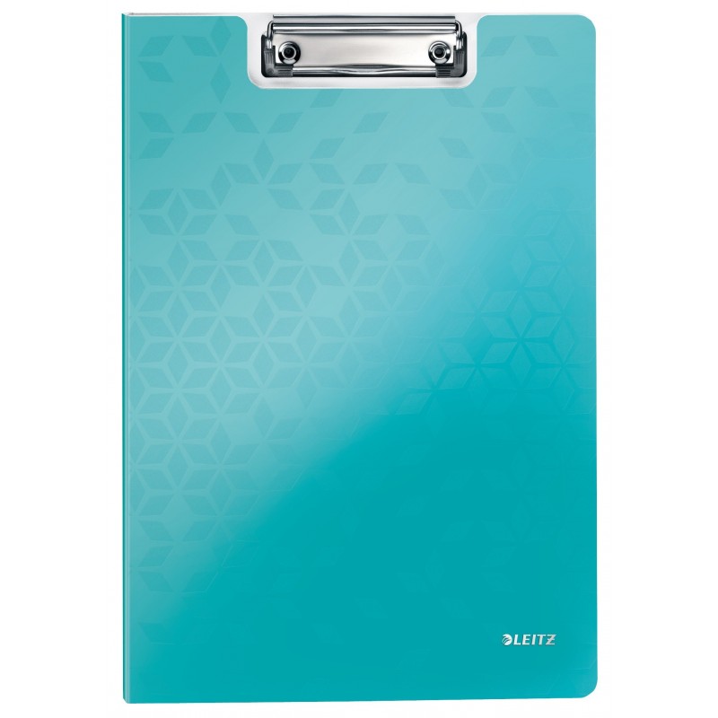 Clipboard dublu LEITZ Wow, PP - turcoaz metalizat