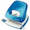 Perforator metalic LEITZ WOW 5008 NeXXt Series, cutie, 30 coli - albastru metalizat