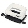 Perforator metalic LEITZ 5060 WOW Mini NeXXt Series, 10 coli - alb perla