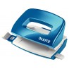 Perforator metalic LEITZ 5060 WOW Mini NeXXt Series, 10 coli - albastru metalizat