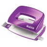 Perforator metalic LEITZ 5060 WOW Mini NeXXt Series, 10 coli - mov metalizat