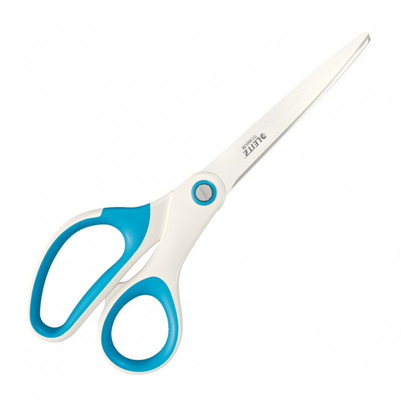 Foarfece pentru birou LEITZ Wow Titanium, 205 mm - albastru metalizat