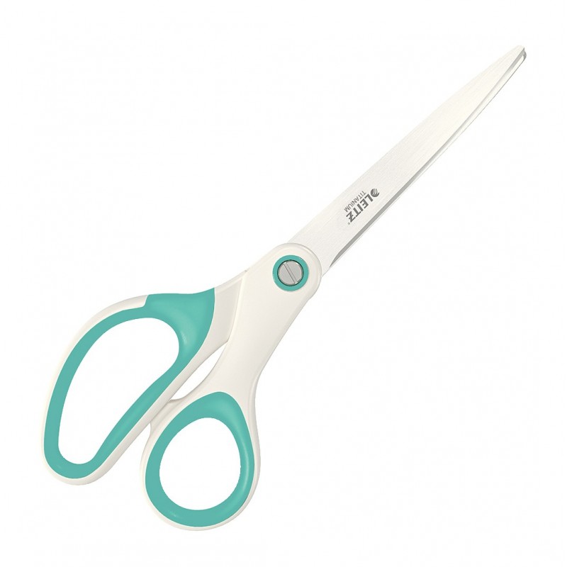 Foarfece pentru birou LEITZ Wow Titanium, 205 mm - turcoaz metalizat