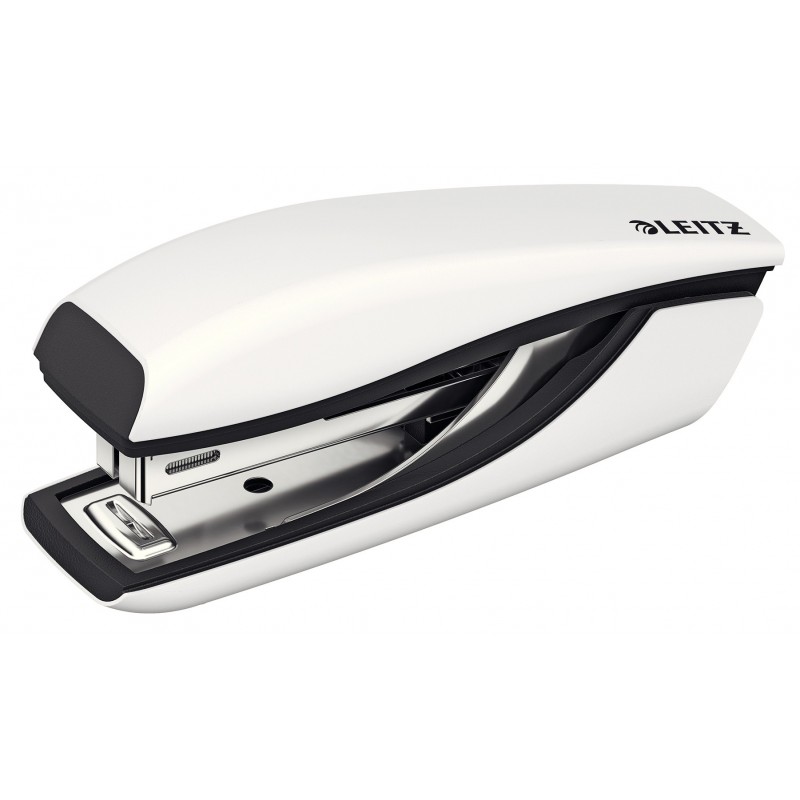 Capsator metalic, LEITZ WOW 5528 Mini NeXXt Series, 10 coli, cutie - alb perla
