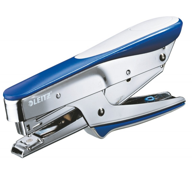 Capsator LEITZ 5545 tip cleste, 15 coli - albastru